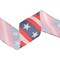 LaRibbons 2 1/2" Wired Ribbon | Stars/Stripes Bias Cut | 10 Yard Roll